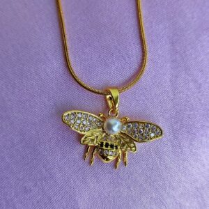 Queen Honey Bee Pendant Chain